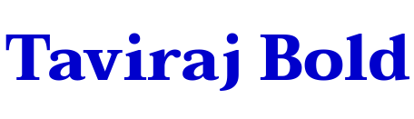 Taviraj Bold шрифт